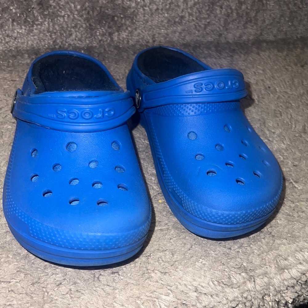 Blue crocs for toddler